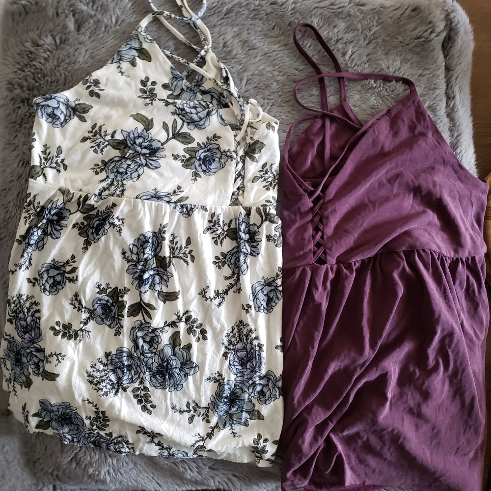 NWOT American Eagle babydoll tank top size Large - Picture 3 of 3